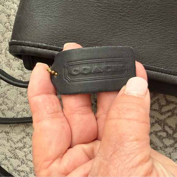 Vintage Coach Black Leather Crossbody Shoulder Bag 9620 - Picture 4 of 4